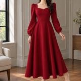 Millie A-Line Dress - Red