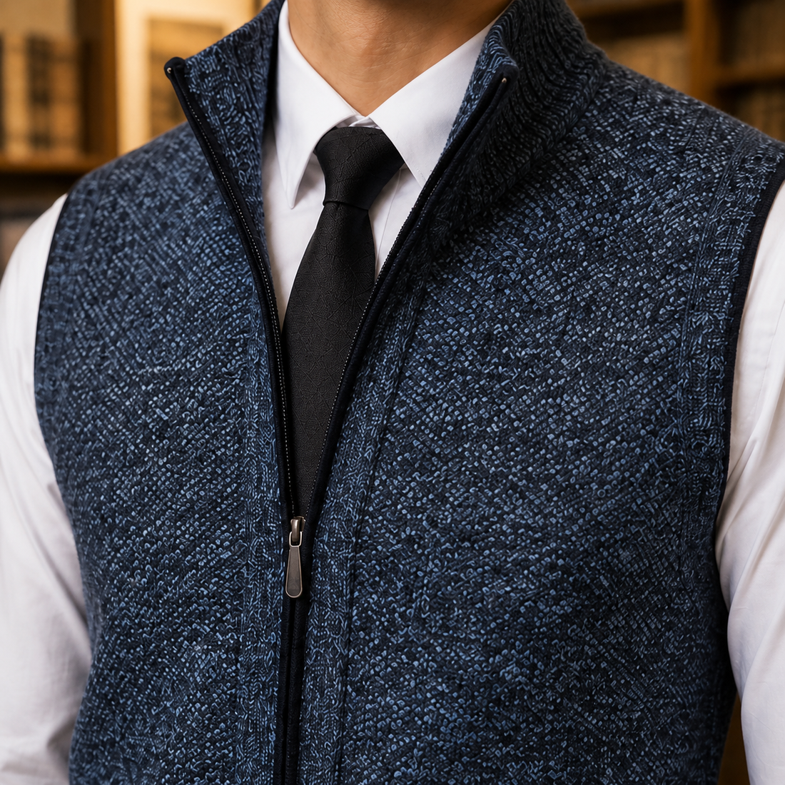 Emilio Zip Vest - Lead Product Detail
