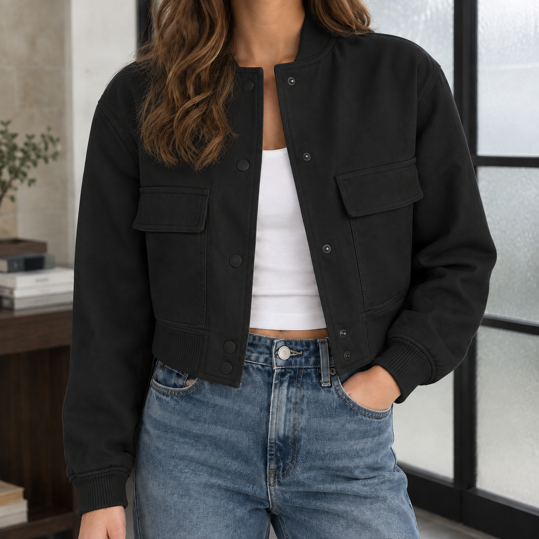 Rebecca Utility Jacket - Black