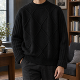 Timothy Diamond Knit Sweater - Black