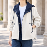 Halcyon-Louise Color Block Jacket - Off White