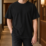Aurelien Crew Neck T-Shirt - Black