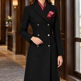Giulietta Double-Breasted Coat - Black