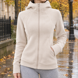 Tessa-Hope Sculpted Zip Hoodie - Apricot