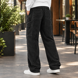 Vaughn-Grey Relaxed Pants - Black