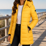 Dahlia-Claire Quilted Jacket - Yellow