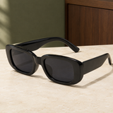 Merrick Rectangular Sunglasses - Black