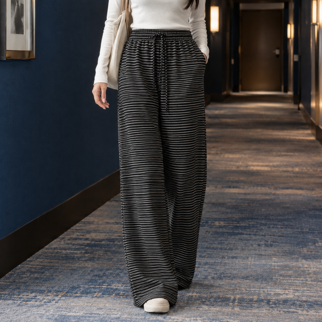 Benedetta-Jane Wide Leg Pants - Black