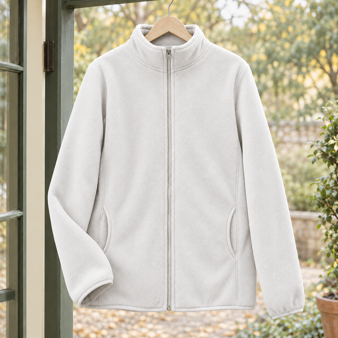 Brendan-Rhys Fleece Jacket - Off White