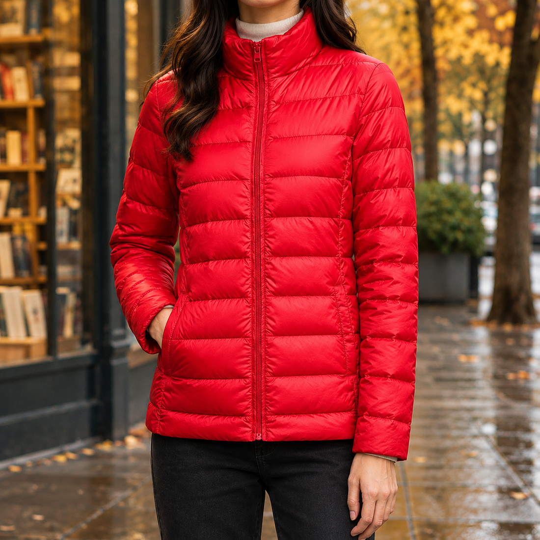 Berenice-Lane Cashmere Jacket - Bright Red