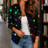 Margot-Skye Printed Jacket - Black