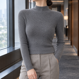 Fernanda-June Wool Sweater - Gray