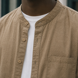 Romano Mandarin Shirt - Lead Product Detail