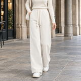 Ashley-Faye Wide Leg Pants - Milky White Small