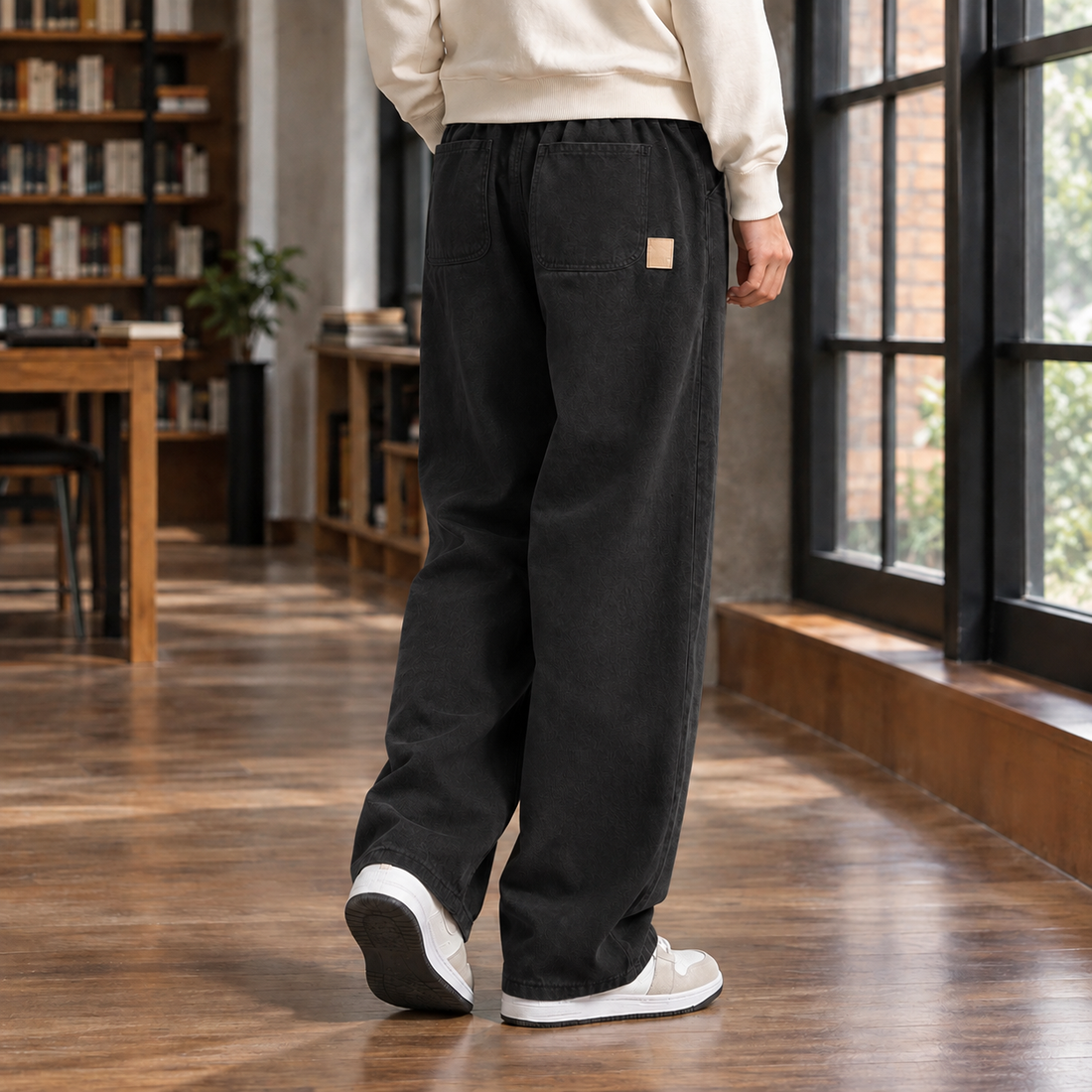 Axel-Wade Wide Leg Pants - Black