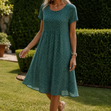 Aimee-Jane Flowy Summer Dress - Green