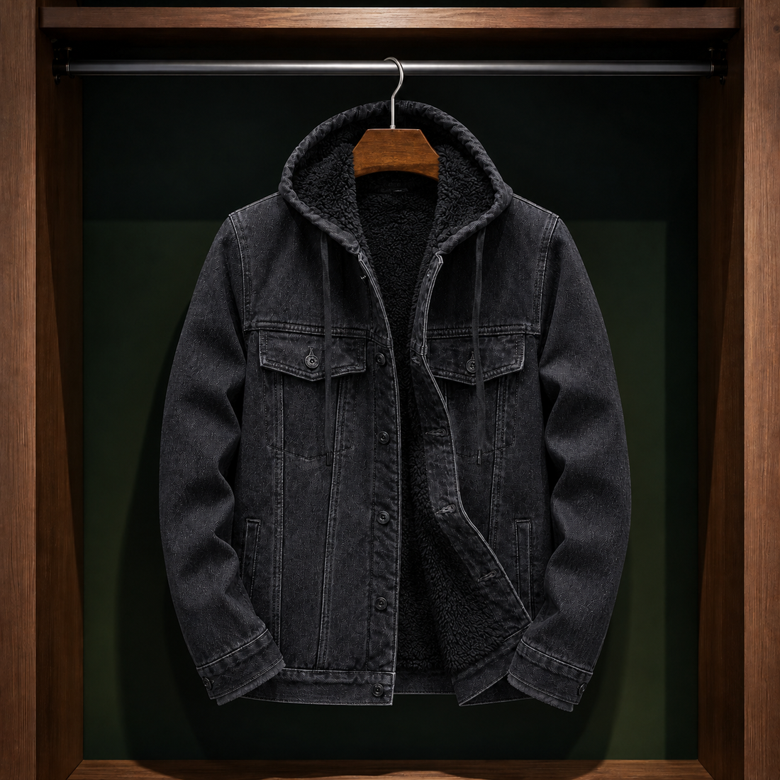 Beckett-Rhys Hooded Jacket - Black