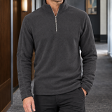 Matthew-Tate Quarter Zip Top - Gray