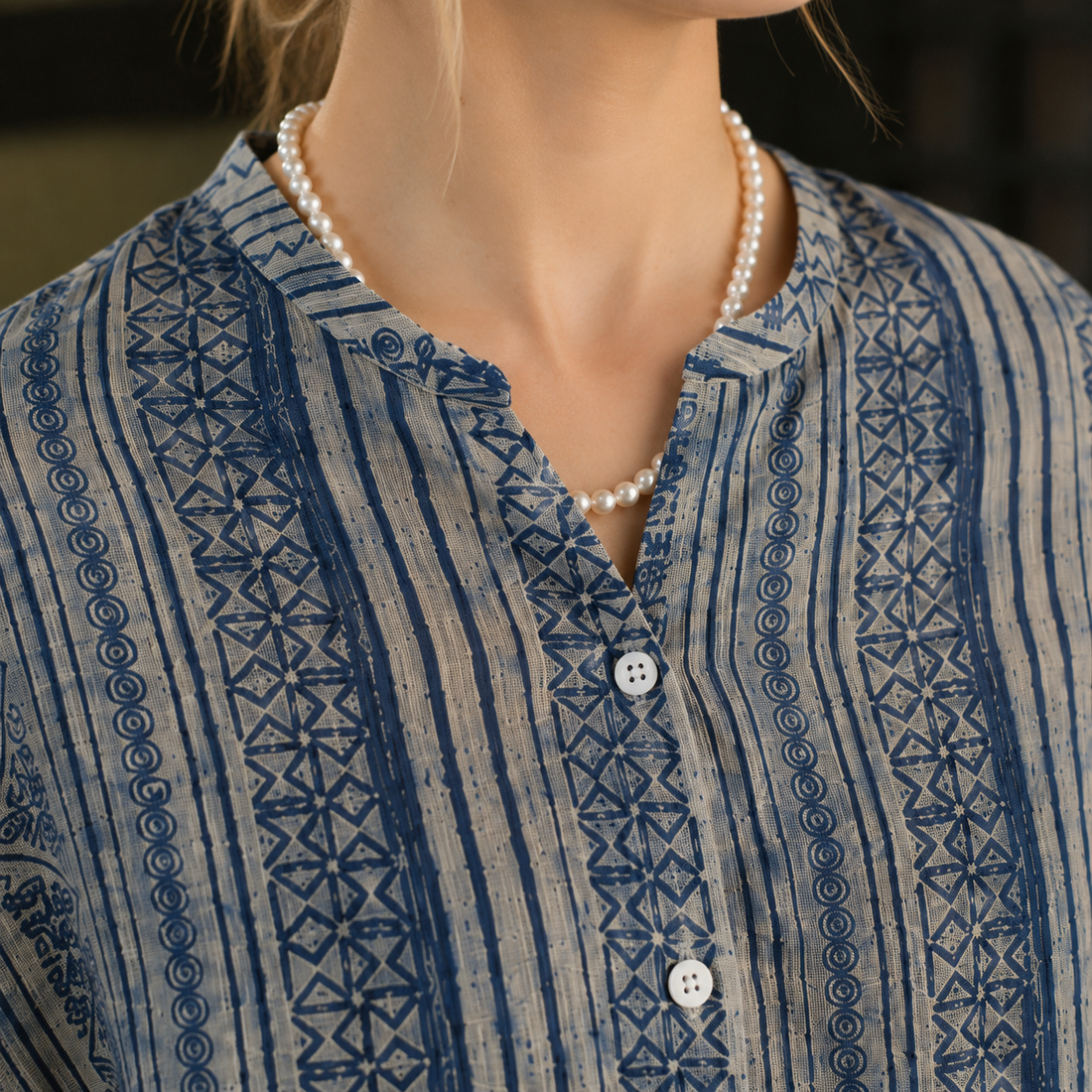 Colette-Rae Linen Blouse - Lead Product Detail