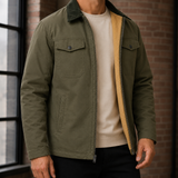 Gabriel-Dean Sherpa Jacket - Army Green