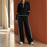 Ysabel Wide Leg Set - Black