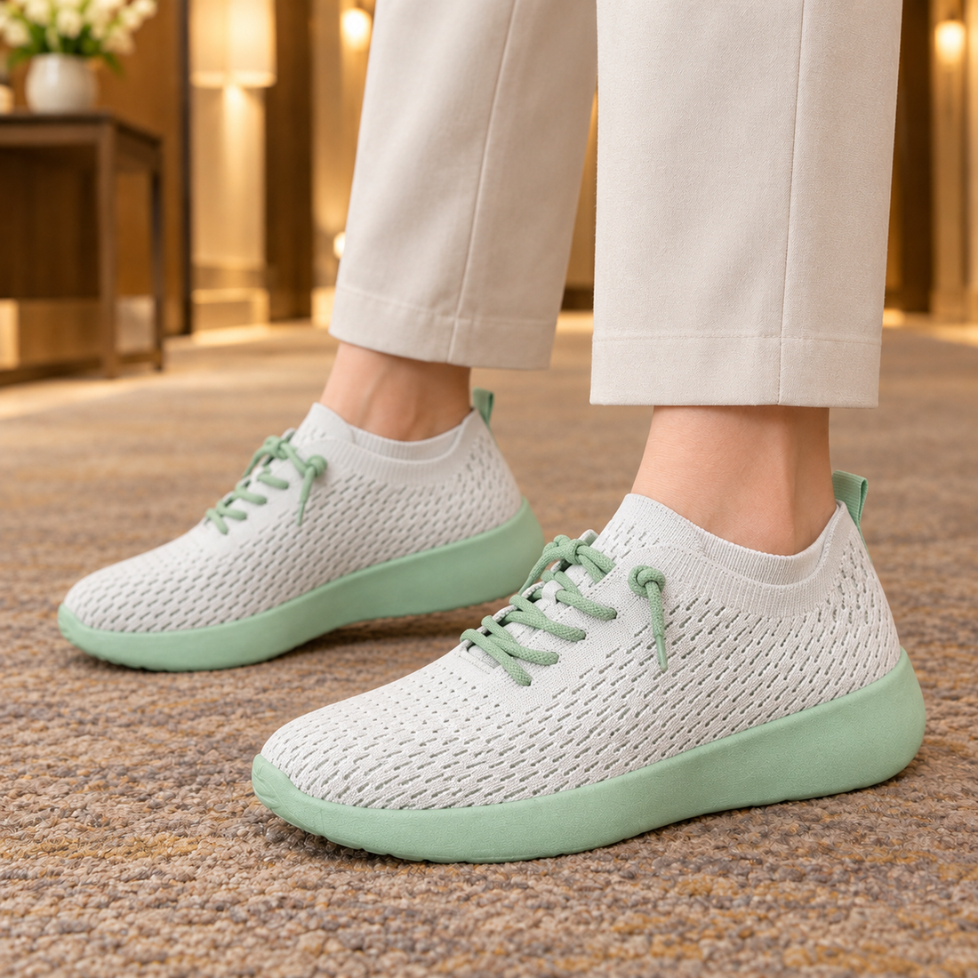 Cividale Knit Sneakers - Fruit Green