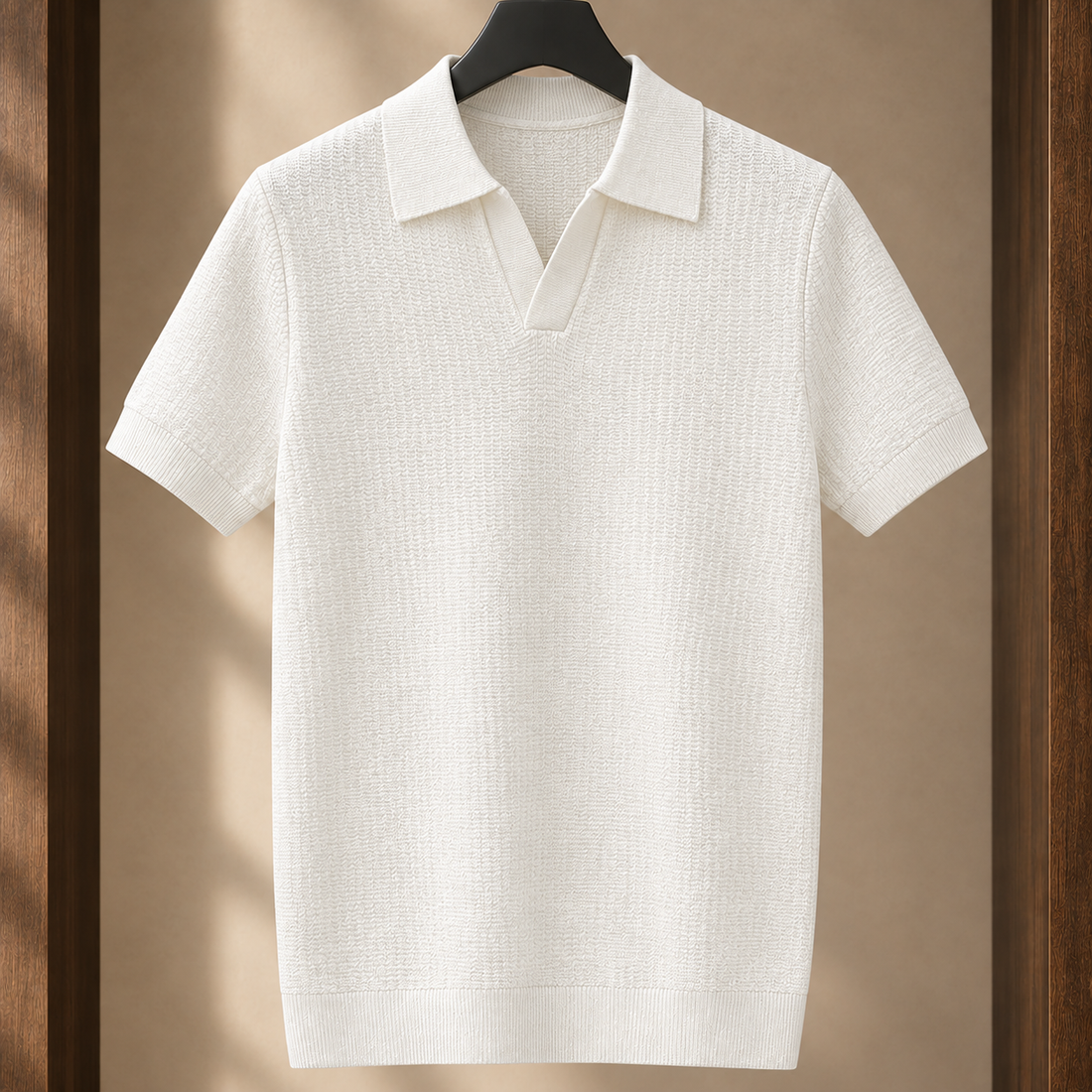 Ross-Reid Textured Polo - White