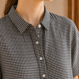 Lucia-Lane Gingham Shirt Dress - Lead Product Detail