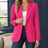 Eleanor-Grace Tailored Blazer - Rose Red