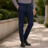 Sebastian Cuffed Pants - Blue