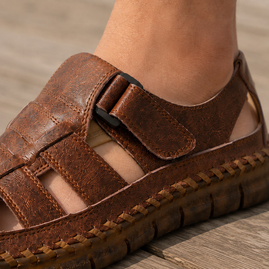 Acerbi Fisherman Sandals - Lead Product Detail