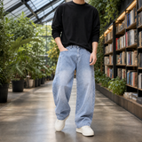 Maurice-Grey Relaxed Jeans - Blue