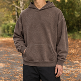 Romain-Lane Washed Hoodie - Brown