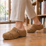 Vitale Buckle Mules - Camel