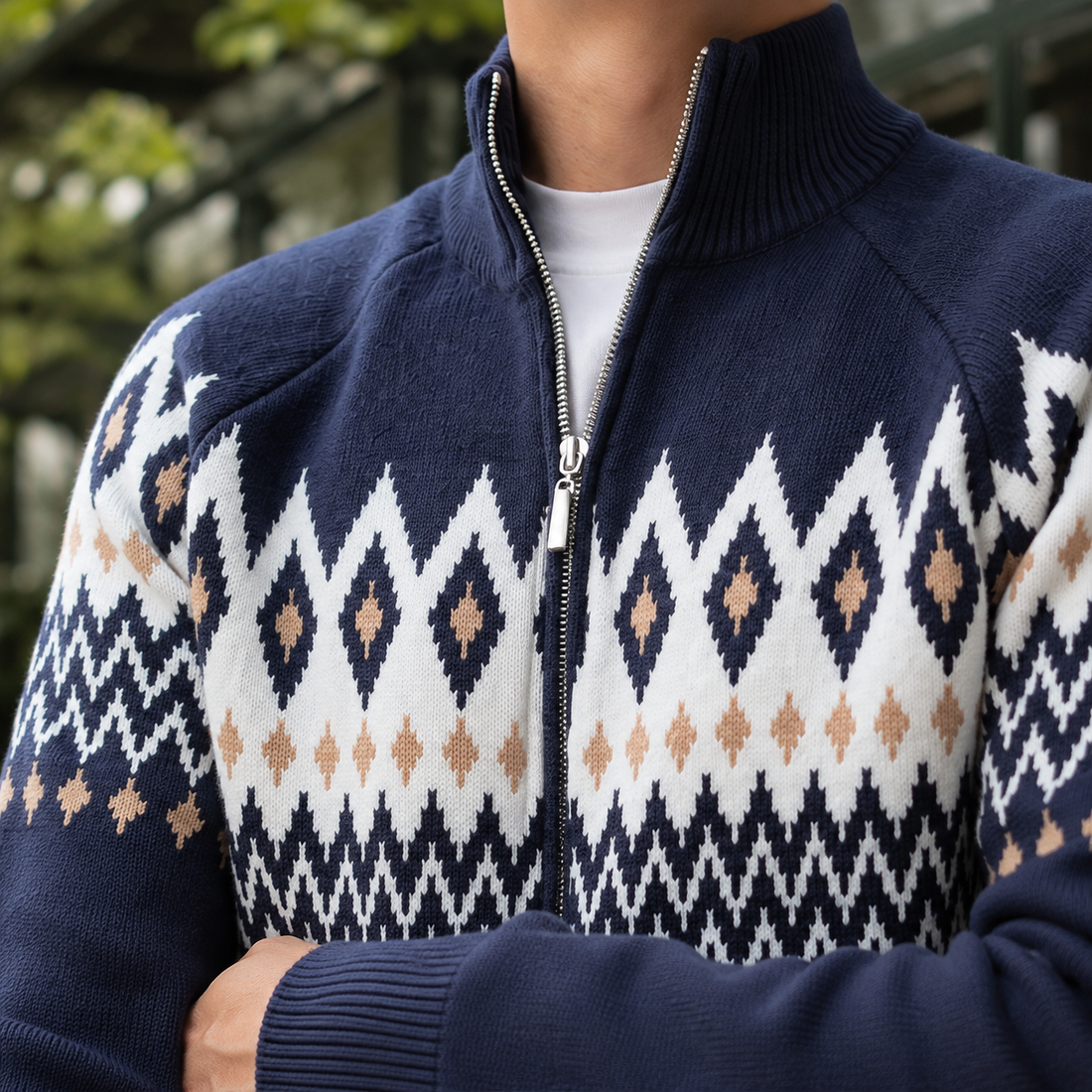 Dominic Fair Isle Sweater - Lead Product Detail