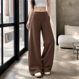 Tessa-Faye Wide Leg Pants - Brown