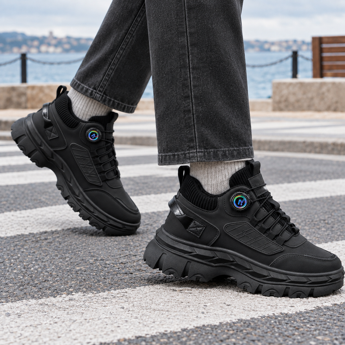 Sarzana Chunky Sneakers - Black