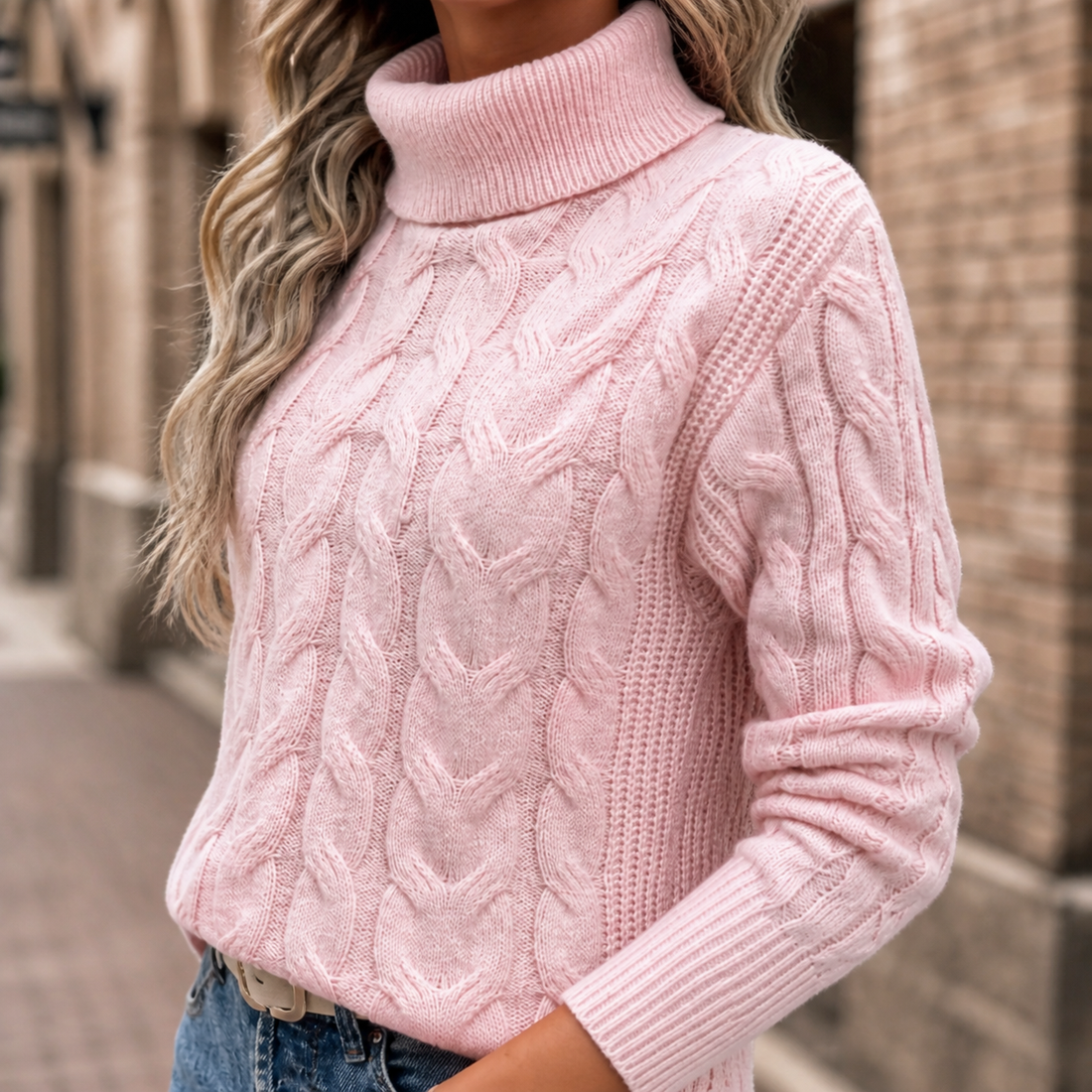 Anais Cable Sweater - Lead Product Detail