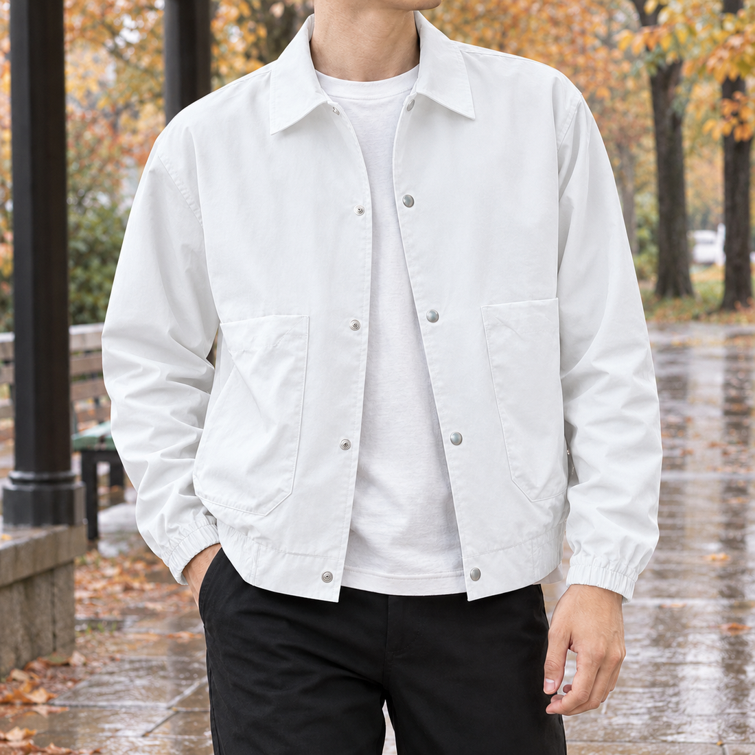 Jules-Grant Utility Jacket - White