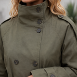 Eva Belted Trench Jacket - Lead Product Detail