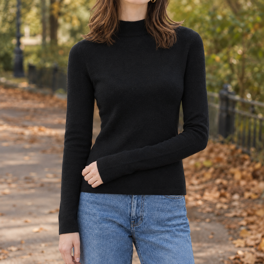 Wilhelmina-Rae Cashmere Sweater - Black