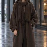 Wendy-Claire Open Front Sweater - Coffee