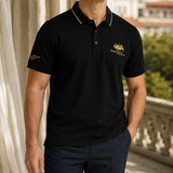Samson-Hayes Tipped Polo - Black