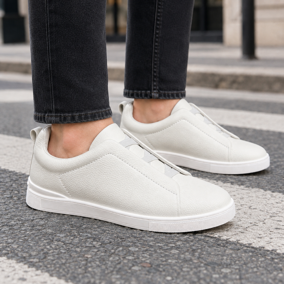 Tricarico Elastic Sneakers - White