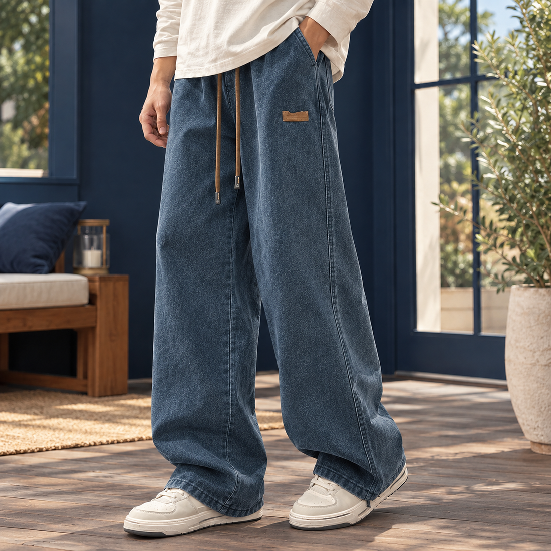 Vidal-West Relaxed Jeans - Dark Blue