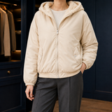 Matilda-Eve Fleece-Lined Jacket - Beige