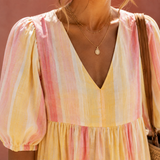 Ramona Striped Midi Dress - Lead Product Detail