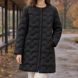 Honora-Sage Quilted Puffer Coat - Black