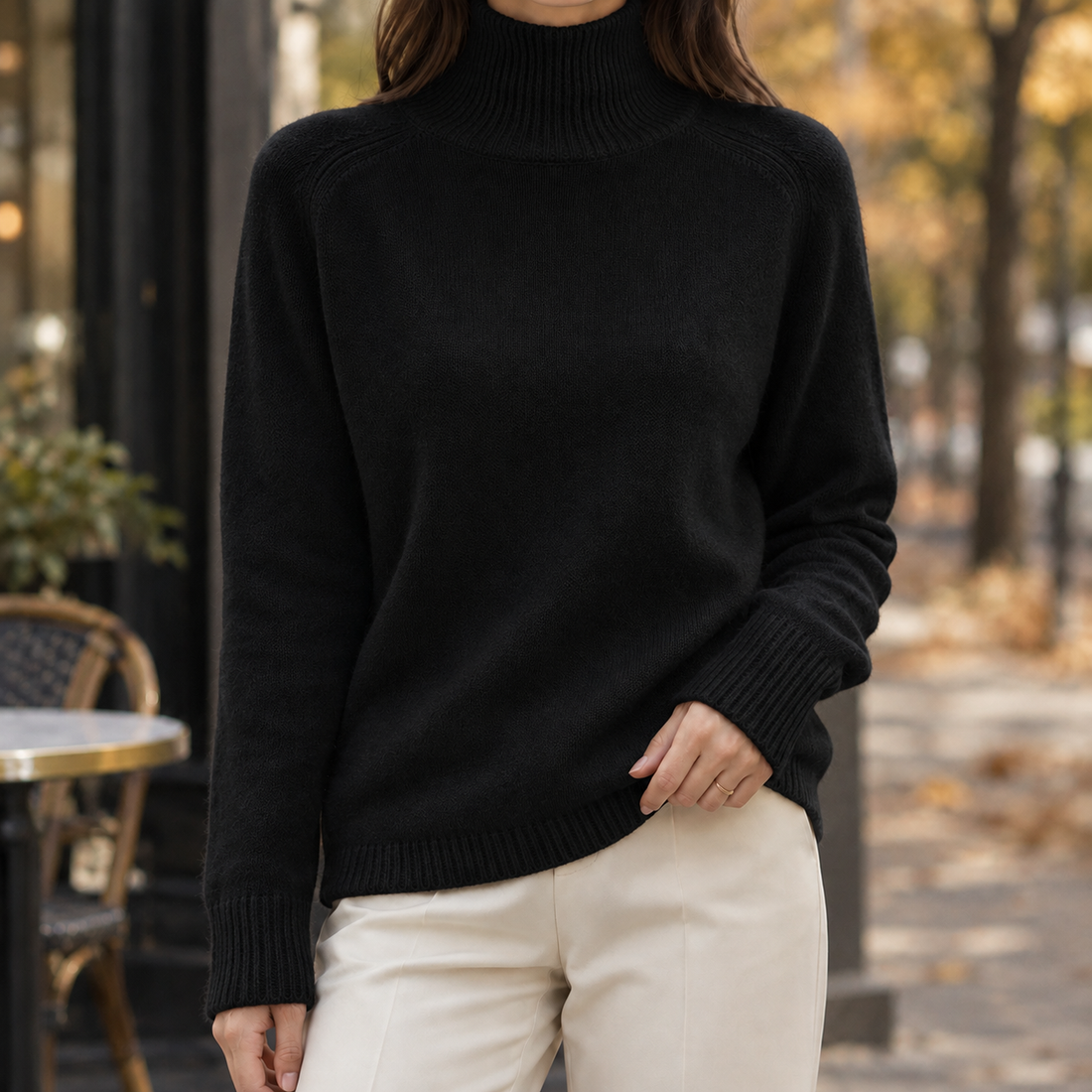 Anouska-Rae Turtleneck Sweater - Black