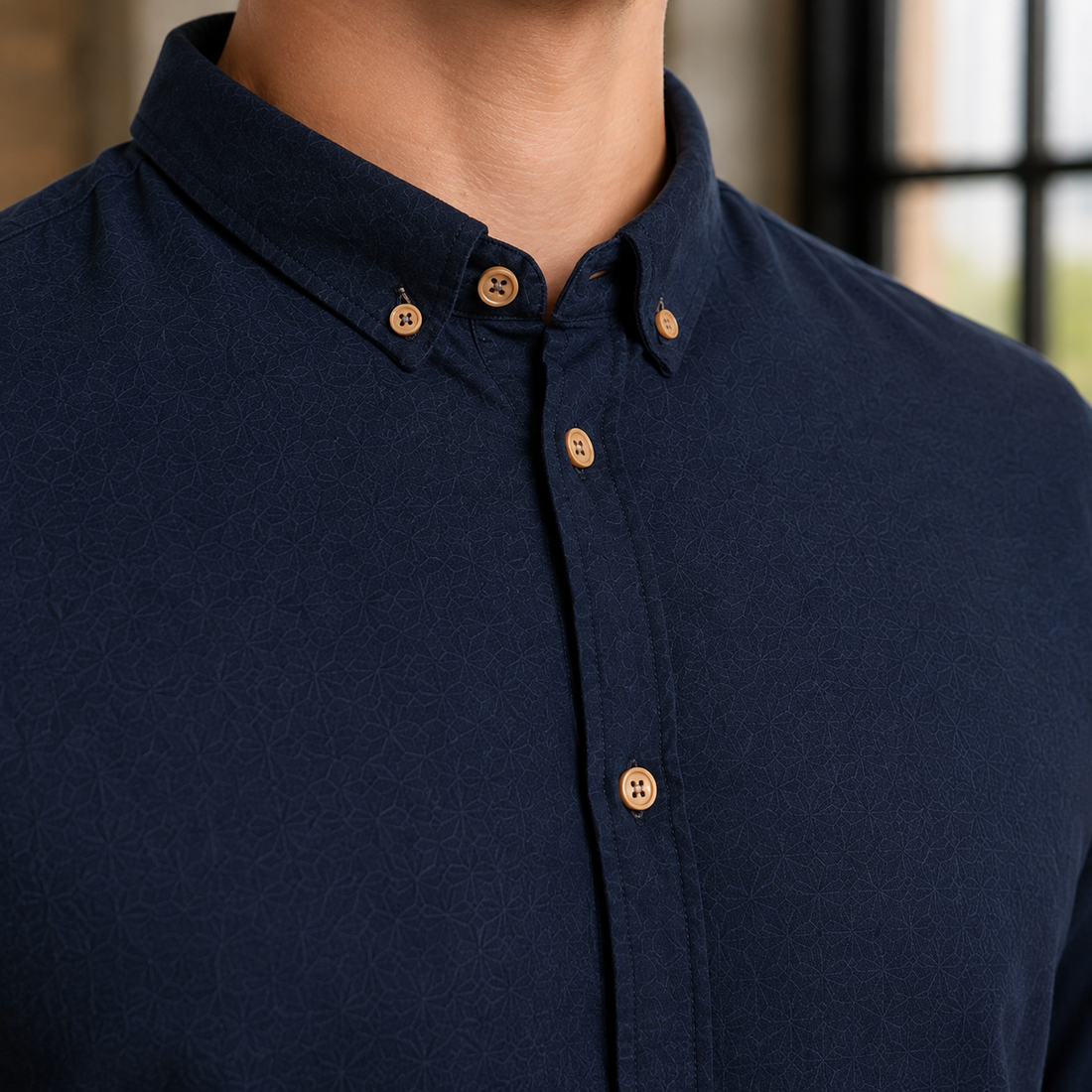 Lorcan Button-Down Shirt - Lead Product Detail